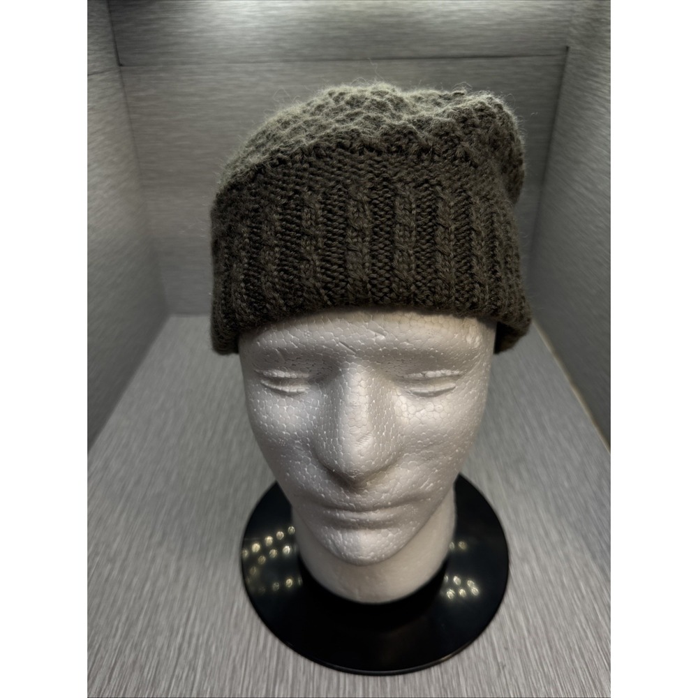 Obermeyer Beanie Brown Knit Winter Wool‎ Blend Hat Winter Cap